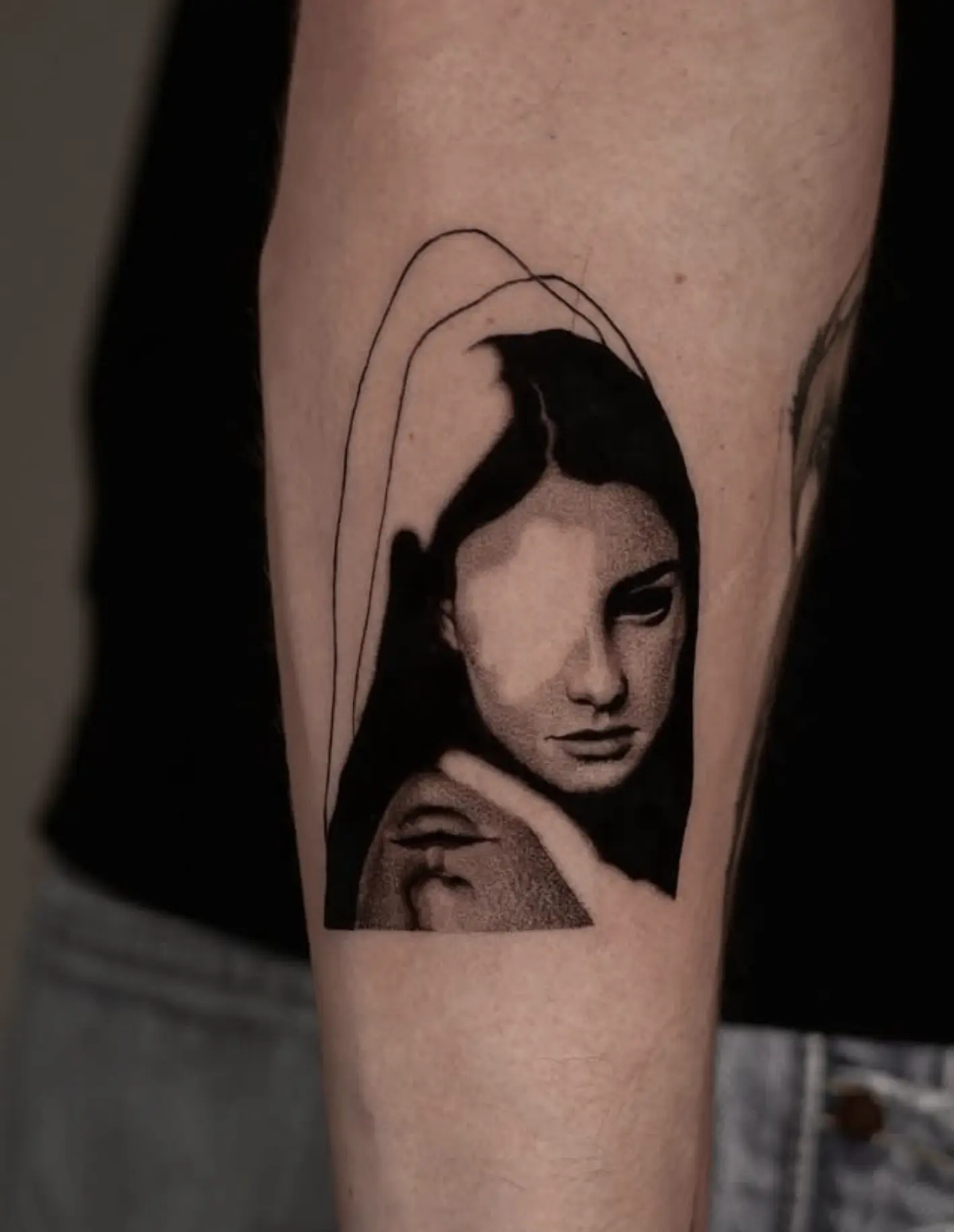 fine line tattoo touch up